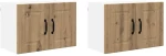 vidaXL Κρεμαστό ντουλάπι κουζίνας 2 pcs Artisan Oak 60 x 31 x 40 εκ