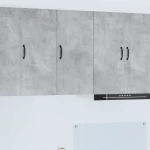vidaXL Κρεμαστό ντουλάπι κουζίνας Σκυρόδεμα Γκρι 40 x 31 x 80 εκ.