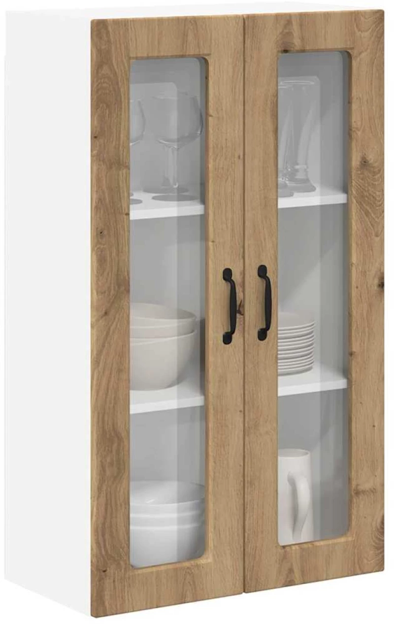 vidaXL Κρεμαστό ντουλάπι κουζίνας Artisan Oak 60 x 31 x 100 εκ.