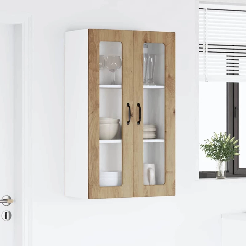 vidaXL Κρεμαστό ντουλάπι κουζίνας Artisan Oak 60 x 31 x 100 εκ.