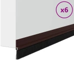 vidaXL Αυτοκόλλητες σφραγίδες πόρτας 6 pcs Καφέ 100 cm