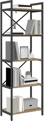 vidaXL Ράφι Βιβλίων Artisan Oak 56 x 34 x 171 εκ Επεξεργασμένο ξύλο