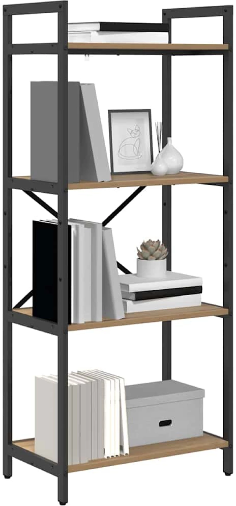 vidaXL Ράφι Βιβλίων Artisan Oak 56 x 34 x 133,5 εκ Επεξεργασμένο ξύλο