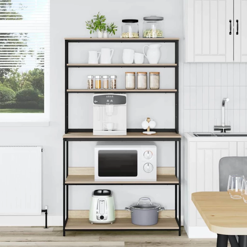 vidaXL Ράφι Κουζίνας Δρύς Sonoma 100 x 40 x 168 εκ Επεξεργασμένο ξύλο