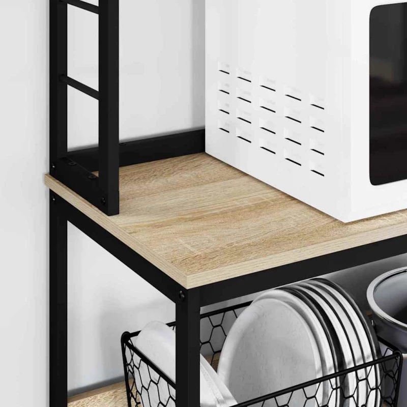 vidaXL Ράφι Κουζίνας Δρύς Sonoma 100 x 40 x 168 εκ Επεξεργασμένο ξύλο