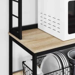 vidaXL Ράφι Κουζίνας Δρύς Sonoma 100 x 40 x 168 εκ Επεξεργασμένο ξύλο