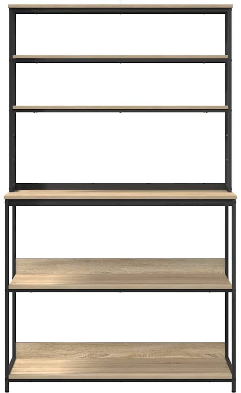 vidaXL Ράφι Κουζίνας Δρύς Sonoma 100 x 40 x 168 εκ Επεξεργασμένο ξύλο
