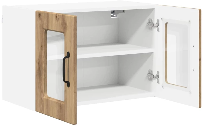 vidaXL Κρεμαστό ντουλάπι κουζίνας 2 pcs Artisan Oak 60 x 31 x 40 εκ