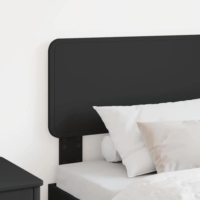 vidaXL Κεφαλάρι με κεφαλάρι Μαύρη Οξυά 75 cm Επεξεργασμένο ξύλο