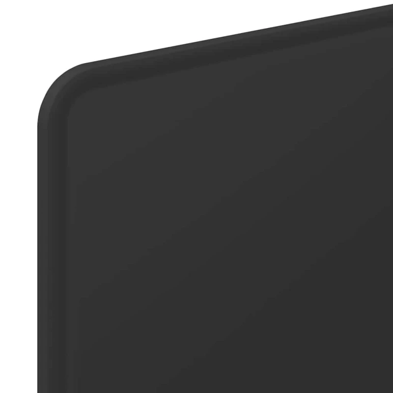 vidaXL Κεφαλάρι με κεφαλάρι Μαύρη Οξυά 75 cm Επεξεργασμένο ξύλο