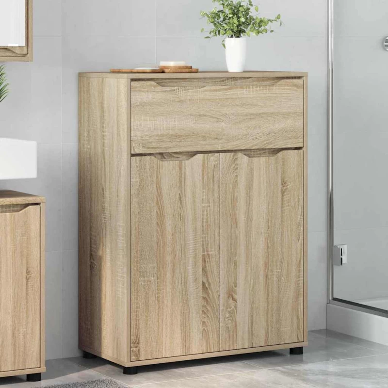 vidaXL Ντουλάπι Μπάνιου με συρτάρι Δρύς Sonoma 72,5 x 36,5 x 100 εκ