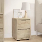 vidaXL Κομοδίνα 2 pcs Δρύς Sonoma 30,5 x 30 x 43 εκ Επεξεργασμένο ξύλο