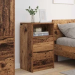vidaXL Κομοδίνα 2 pcs Παλιό Ξύλο 40 x 30 x 467 εκ Επεξεργασμένο ξύλο