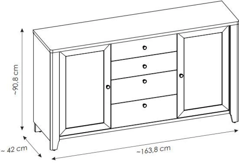 Μπουφές Nostice 2D4S
