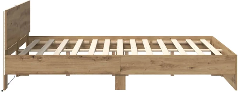 vidaXL Σκελετός Κρεβατιού Artisan Oak 135 x 190 cm Επεξεργασμένο ξύλο