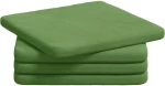 vidaXL Μαξιλάρια καθισμάτων 4 pcs Ανοιχτό Πράσινο 40 x 40 x 3 cm