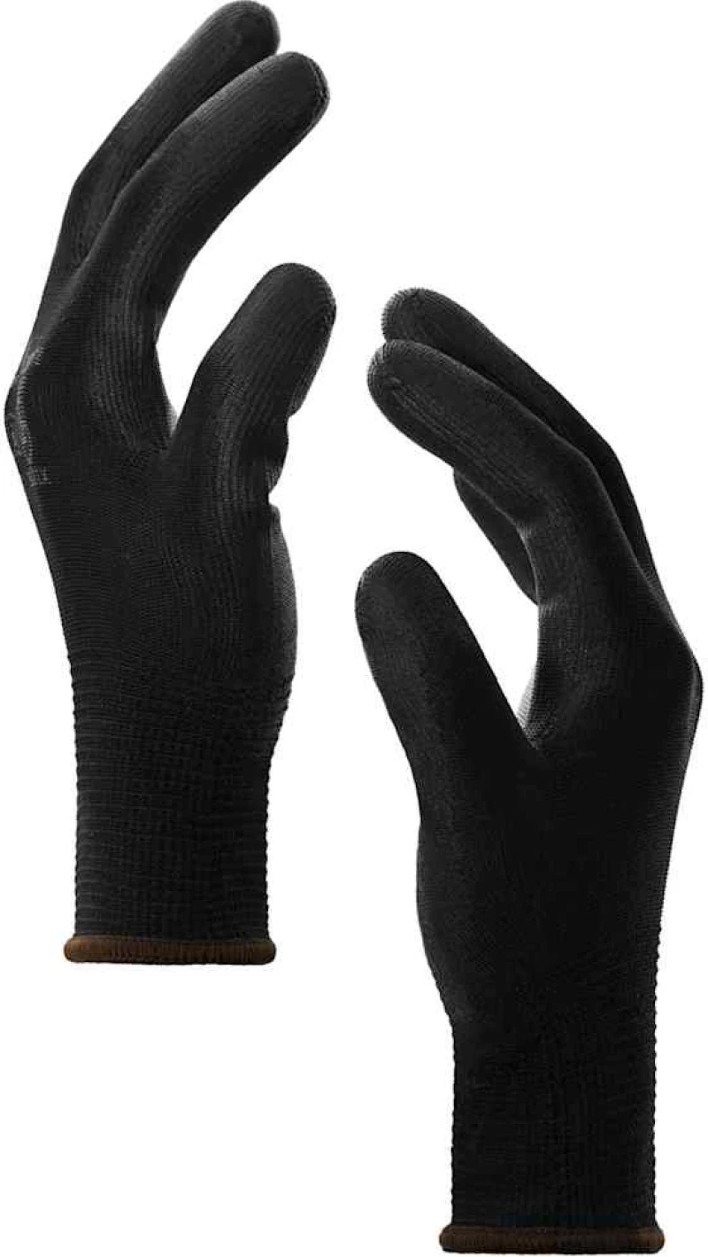 vidaXL Γάντια Εργασίας 24 pcs Μαύρο 8 / m Πολυεστέρας