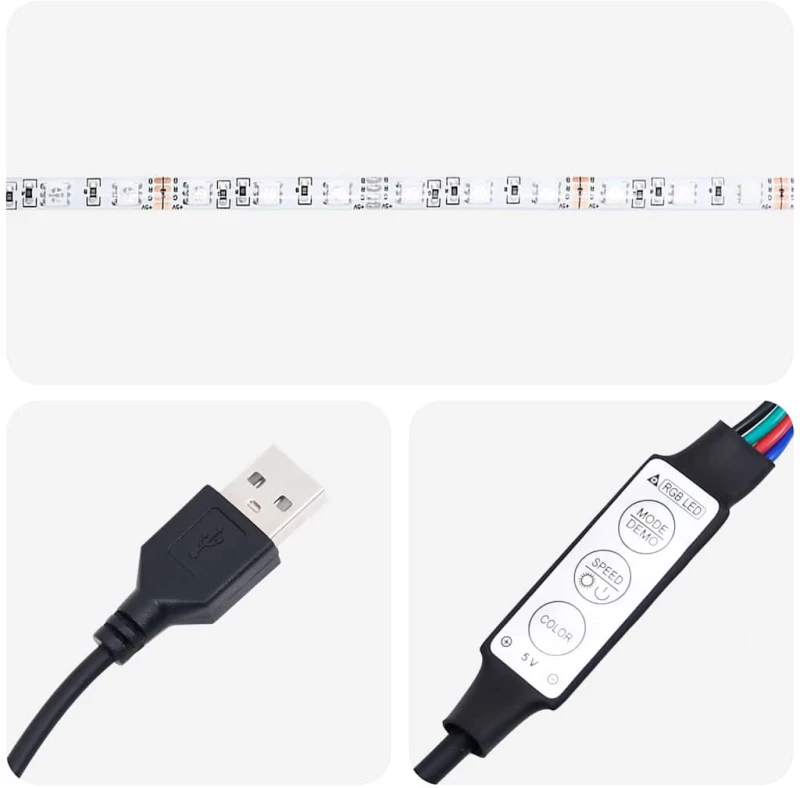 vidaXL Κρεβάτι με αποθηκευτικό χώρο και LED Μαύρο 180 x 200 cm