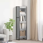 vidaXL Βιβλιοθήκη Γκρίζο Σονομα 80 x 30 x 155 εκ Επεξεργασμένο ξύλο