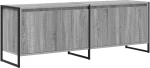 vidaXL Ντουλάπι TV Γκρίζο Σονομα 140 x 36 x 49.5 εκ Επεξεργασμένο ξύλο