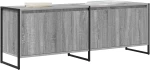 vidaXL Ντουλάπι TV Γκρίζο Σονομα 140 x 36 x 49.5 εκ Επεξεργασμένο ξύλο