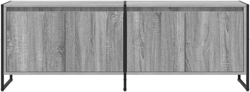 vidaXL Ντουλάπι TV Γκρίζο Σονομα 140 x 36 x 49.5 εκ Επεξεργασμένο ξύλο