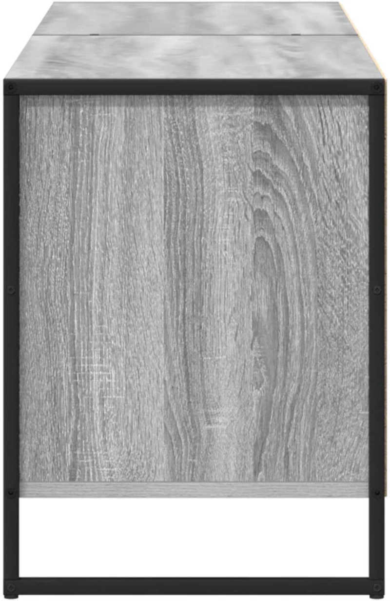 vidaXL Ντουλάπι TV Γκρίζο Σονομα 140 x 36 x 49.5 εκ Επεξεργασμένο ξύλο