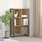 vidaXL Βιβλιοθήκη Καρυδιά Χειροποίητης Εργασίας 99.5 x 30 x 108.5 εκ