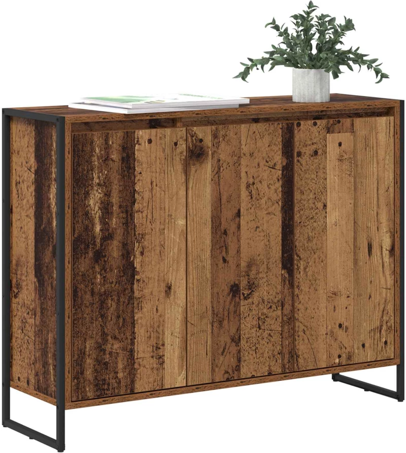 vidaXL Βοηθητικό ντουλάπι Παλιό Ξύλο 96,5 x 30 x 75 εκ