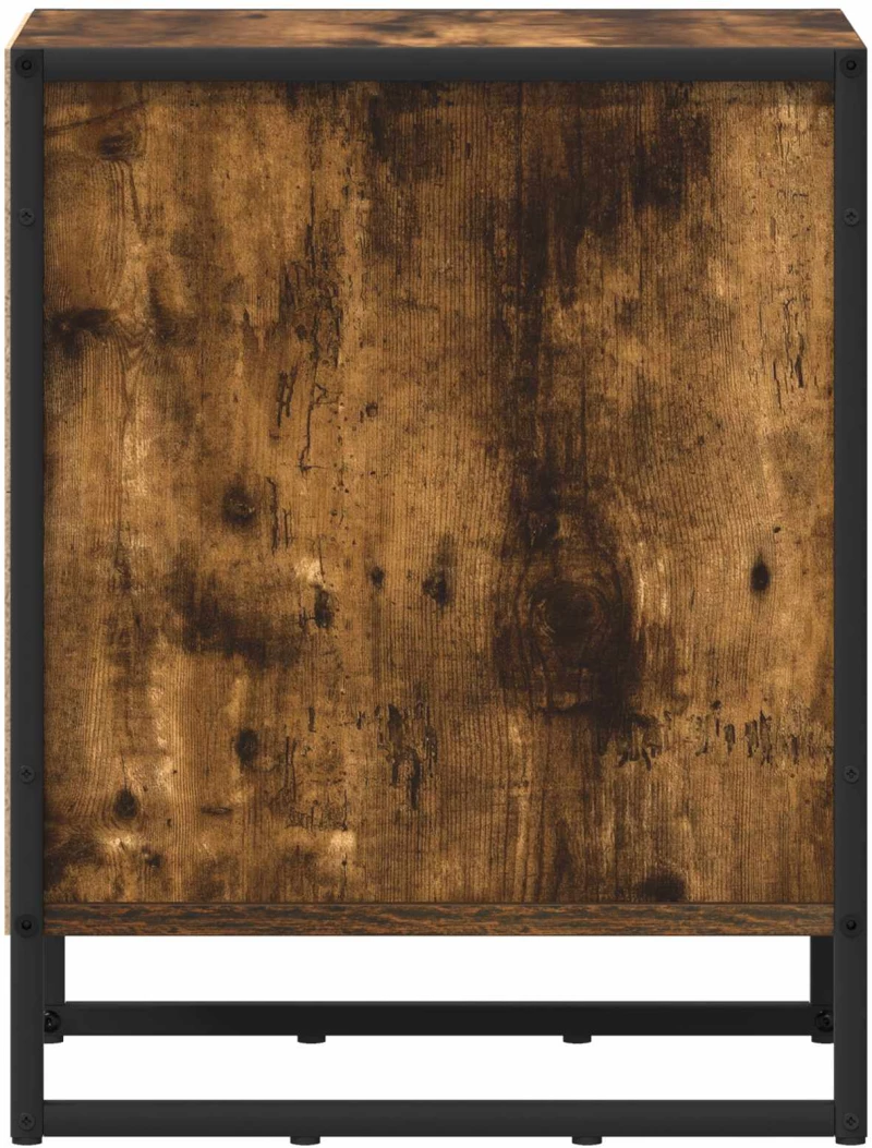 vidaXL Κομοδίνο Καπνιστό Δρυς 39.5 x 30 x 50 εκ Επεξεργασμένο ξύλο