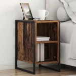 vidaXL Κομοδίνο 2 pcs Παλιό Ξύλο 39.5 x 30 x 50 εκ Επεξεργασμένο ξύλο
