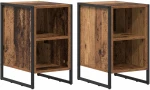 vidaXL Κομοδίνο 2 pcs Παλιό Ξύλο 39.5 x 30 x 50 εκ Επεξεργασμένο ξύλο