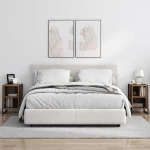 vidaXL Κομοδίνο 2 pcs Παλιό Ξύλο 39.5 x 30 x 50 εκ Επεξεργασμένο ξύλο