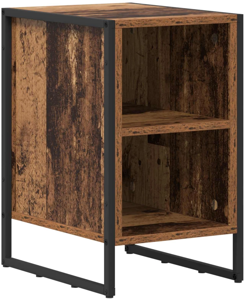 vidaXL Κομοδίνο 2 pcs Παλιό Ξύλο 39.5 x 30 x 50 εκ Επεξεργασμένο ξύλο