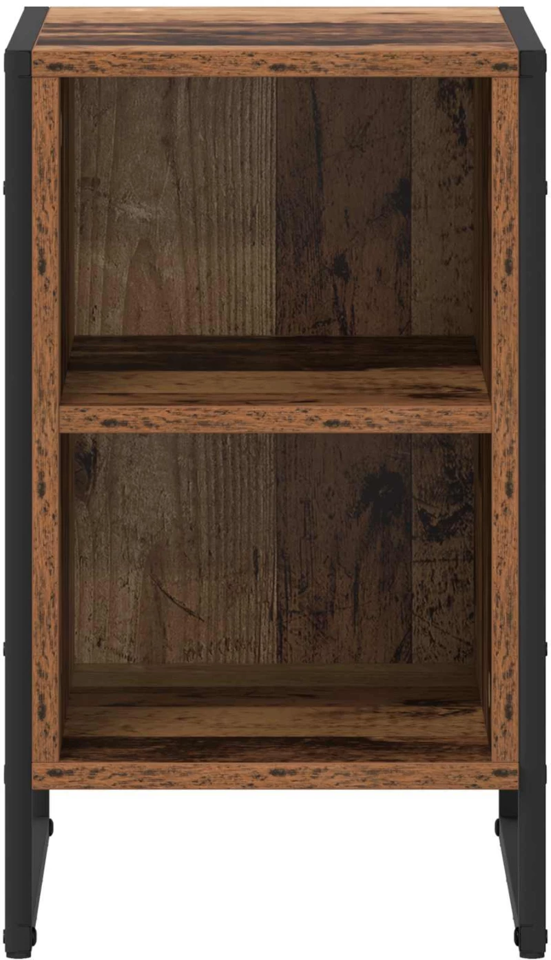 vidaXL Κομοδίνο 2 pcs Παλιό Ξύλο 39.5 x 30 x 50 εκ Επεξεργασμένο ξύλο