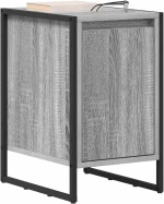 vidaXL Κομοδίνο 2 pcs Γκρίζο Σονομα 39,5 x 30 x 50 εκ