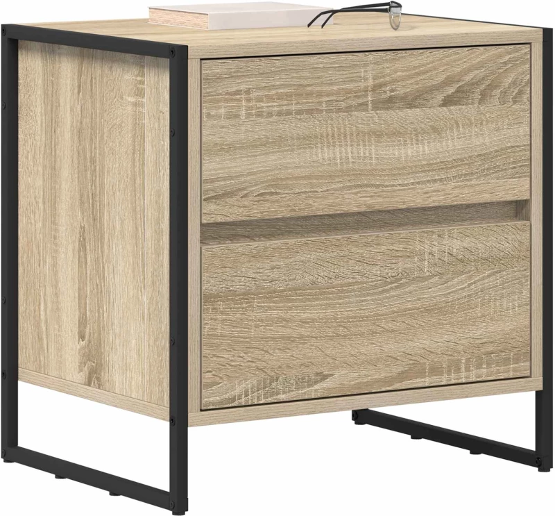vidaXL Κομοδίνο Σονόμα 50 x 39.5 x 50 εκ. Επεξεργασμένο ξύλο
