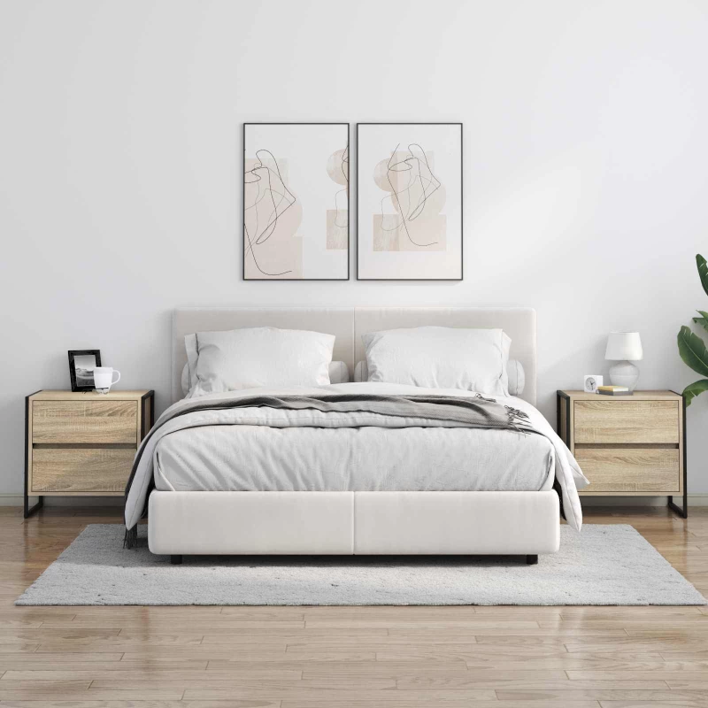 vidaXL Κομοδίνο Σονόμα 50 x 39.5 x 50 εκ. Επεξεργασμένο ξύλο