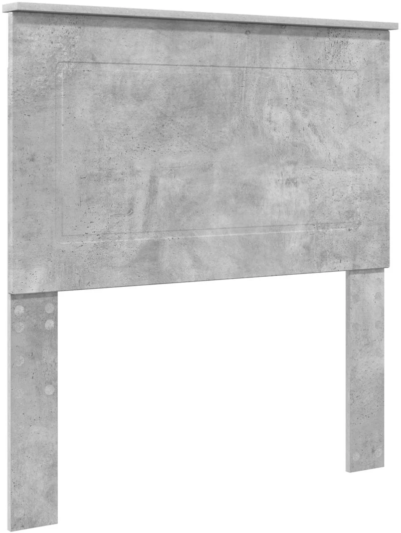 vidaXL Κρεβάτι Αποθήκης Σκυρόδεμα Γκρι 90 x 190 cm Επεξεργασμένο ξύλο