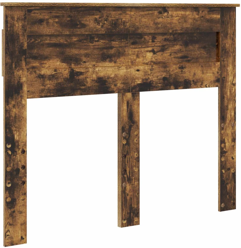 vidaXL Κρεβάτι Αποθήκης Καπνιστό Δρύς 135 x 190 cm Επεξεργασμένο ξύλο