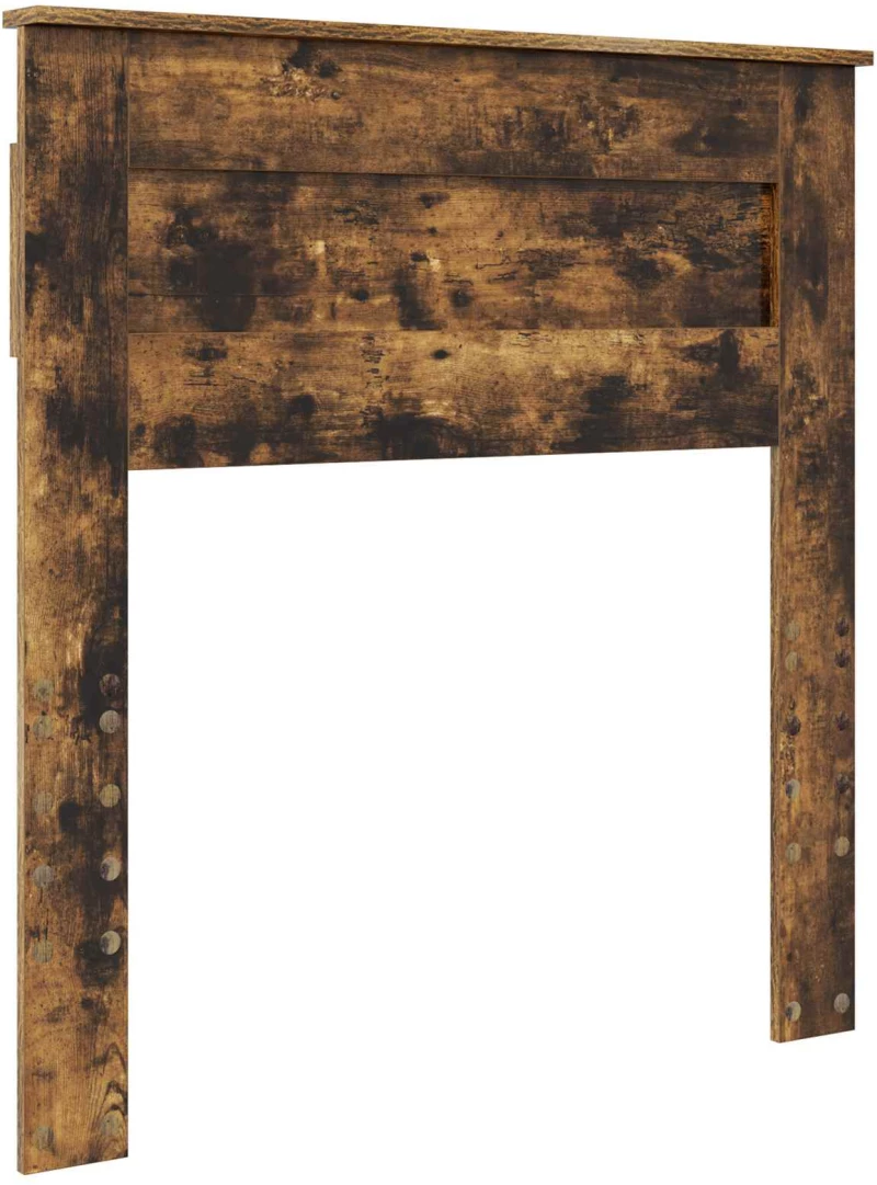 vidaXL Κρεβάτι Αποθήκης Καπνιστό Δρύς 90 x 190 cm Επεξεργασμένο ξύλο