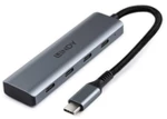 USB Hub LINDY 43414 Γκρι
