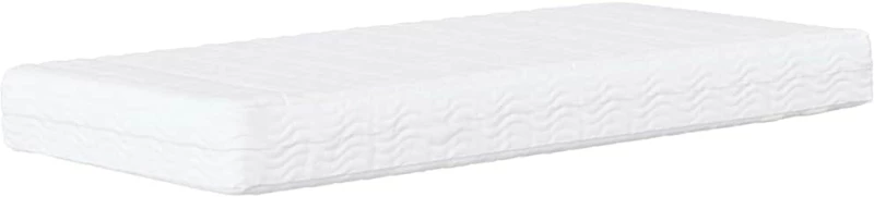 vidaXL Κρεβάτι Γωνίας με στρώμα Ανοιχτό γκρι 100 x 200 cm ύφασμα