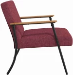 vidaXL Πολυθρόνα Κόκκινο 59 x 75 x 78 εκ ύφασμα