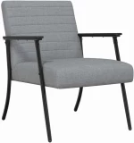 vidaXL Πολυθρόνα Ανοιχτό γκρι 59 x 75 x 78 εκ ύφασμα