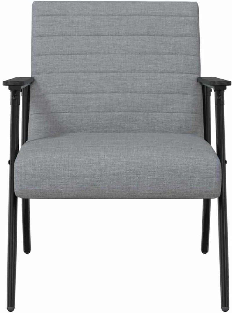 vidaXL Πολυθρόνα Ανοιχτό γκρι 59 x 75 x 78 εκ ύφασμα
