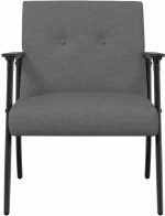 vidaXL Πολυθρόνα Σκούρο Γκρι 59 x 75 x 78 εκ ύφασμα