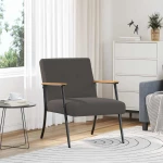 vidaXL Πολυθρόνα Σκούρο Γκρι 59 x 75 x 78 εκ
