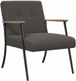 vidaXL Πολυθρόνα Σκούρο Γκρι 59 x 75 x 78 εκ