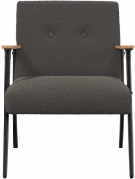vidaXL Πολυθρόνα Σκούρο Γκρι 59 x 75 x 78 εκ